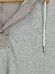 Vorschaubild 2 von Herren Kapuzenpullover Grau XXL Casual Baumwolle Viskose