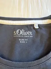 Vorschaubild 3 von Herren T-Shirt Grau Gr. L Logo Print Baumwolle Freizeit Casual