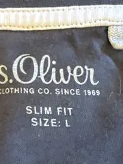 Vorschaubild 4 von Herren T-Shirt Grau Gr. L Logo Print Baumwolle Freizeit Casual