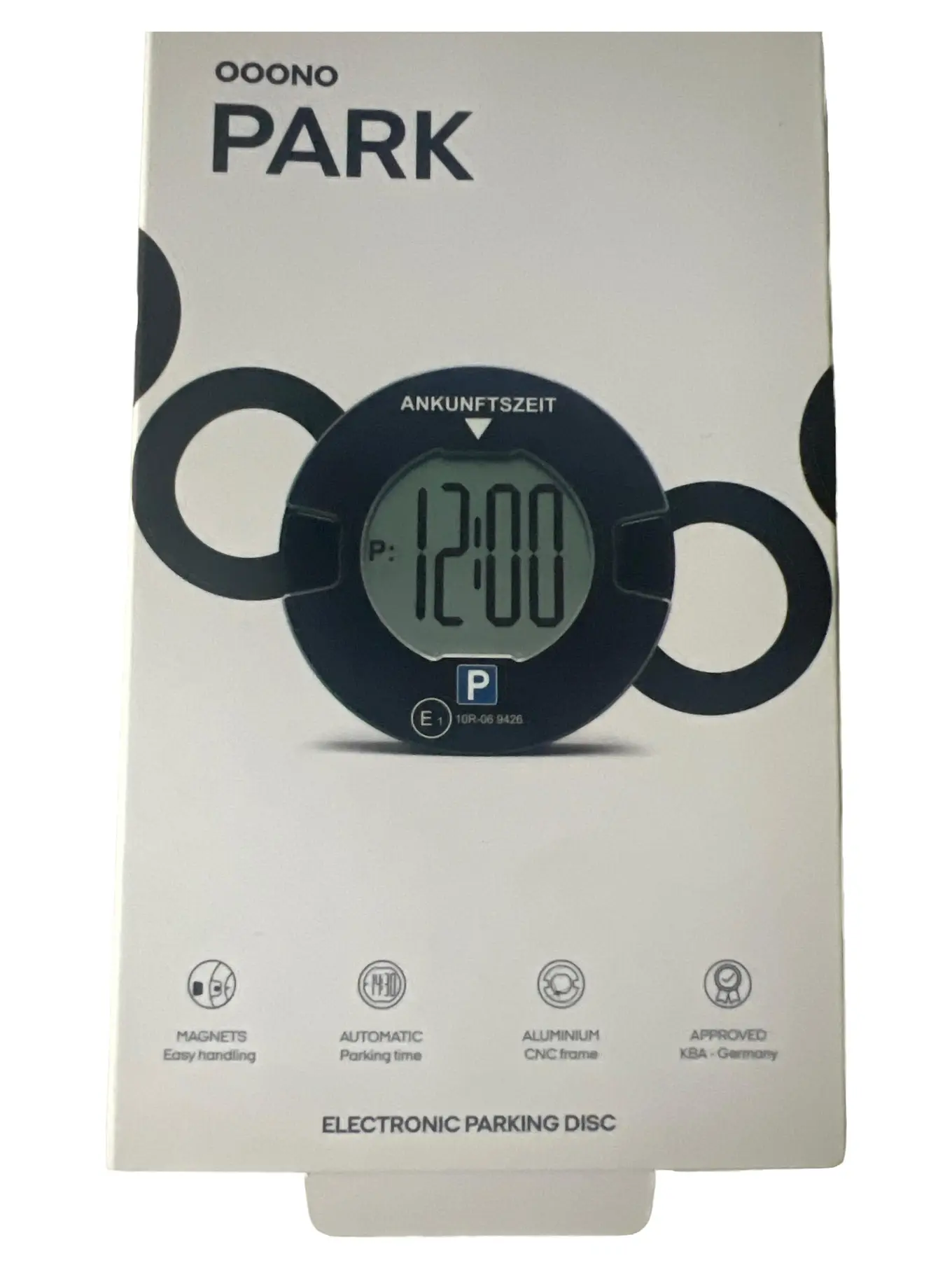 OOONO PARK Digitale Parkscheibe Automatisch Schwarz