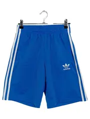 Vorschaubild 1 von Kinder Sport Shorts Gr. 152 Blau mit Streifen & Logo Polyester
