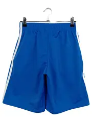 Vorschaubild 2 von Kinder Sport Shorts Gr. 152 Blau mit Streifen & Logo Polyester