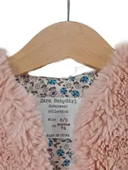 Vorschaubild 2 von Baby Girl Fellweste Rosa Gr. 74 Kinder Weste