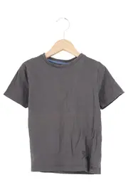 Vorschaubild 1 von T-Shirt Kinder Gr. 128 Grau Basic Casual Jungen Mädchen