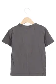 Vorschaubild 2 von T-Shirt Kinder Gr. 128 Grau Basic Casual Jungen Mädchen