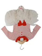 Vorschaubild 1 von Baby Body Gr. 62 Baumwolle Gestreift Mehrfarbig Rüschen Schleife