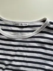 Vorschaubild 2 von Damen T-Shirt Gr. S gestreift Blau Weiß Maritim Rippstrick