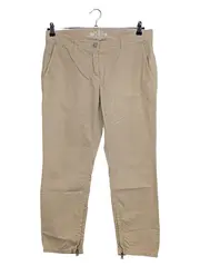 Vorschaubild 1 von Damen Stoffhose Beige Casual Uni Gr. W35/44/XXL Baumwolle Elasthan
