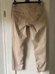 Vorschaubild 2 von Damen Stoffhose Beige Casual Uni Gr. W35/44/XXL Baumwolle Elasthan