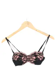 Vorschaubild 1 von BH Damen Schwarz UNI Spitze Blumenmuster Elegant