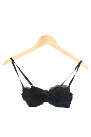 Vorschaubild 2 von BH Damen Schwarz UNI Spitze Blumenmuster Elegant