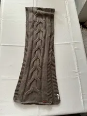 Vorschaubild 2 von Strickschal Zopfmuster Beige 180x33cm Damen Winterschal