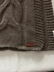 Vorschaubild 3 von Strickschal Zopfmuster Beige 180x33cm Damen Winterschal