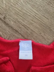 Vorschaubild 5 von BFC Babyface Strickjacke Mädchen Gr. 74 Rot Baumwolle Lochmuster