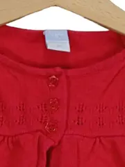 Vorschaubild 2 von BFC Babyface Strickjacke Mädchen Gr. 74 Rot Baumwolle Lochmuster