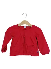 Vorschaubild 1 von BFC Babyface Strickjacke Mädchen Gr. 74 Rot Baumwolle Lochmuster