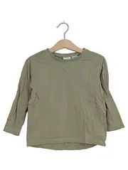 Vorschaubild 1 von Langarmshirt Kinder Gr. 98 Oliv Basic Baumwolle Unisex