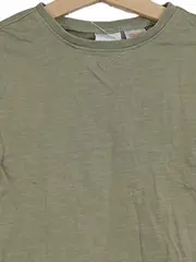 Vorschaubild 3 von Langarmshirt Kinder Gr. 98 Oliv Basic Baumwolle Unisex