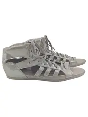 Vorschaubild 1 von Sandaletten Damen Gr. 40.5 Silber Modern Glitzer Schnürung