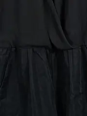 Vorschaubild 7 von Jumpsuit Damen Kurz Overall Schwarz Gr. 34 XS Raffungen Viskose