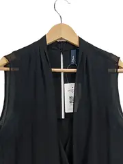 Vorschaubild 3 von Jumpsuit Damen Kurz Overall Schwarz Gr. 34 XS Raffungen Viskose