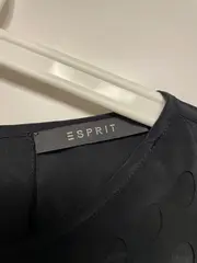 Vorschaubild 3 von Damen Top Gr. 38 Grau Lochmuster Modern Ärmellos