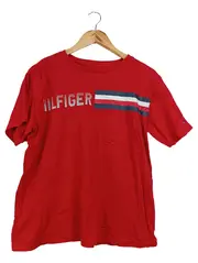 Vorschaubild 1 von Herren T-Shirt Rot Gr. 52/XL Casual Logo-Print