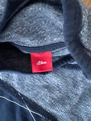 Vorschaubild 3 von Pullover Kinder Gr. 128 Grau Melange Rollkragen Baumwolle