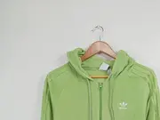 Vorschaubild 3 von Damen Kapuzenpullover Gr. 38/S Grün Velours Hoodie Sportlich