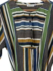 Vorschaubild 2 von Damen Freizeitkleid Gestreift Mehrfarbig Gr. 38/M