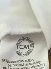 Vorschaubild 3 von TCM Damen T-Shirt Basic Kurzarm V-Ausschnitt Weiß Gr. 42 XL Baumwolle