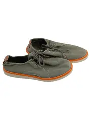 Vorschaubild 1 von Sneaker Low Kinder Gr. 35 Grau Canvas Orange Sohle
