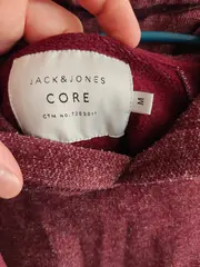 Vorschaubild 5 von Jack&Jones Herren Hoodie Kapuzenpullover Gr. 44/XS Rot Casual Sportlich