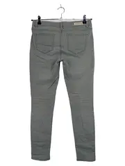 Vorschaubild 2 von Damen Stoffhose Gr. 36/S Grau Casual Baumwolle Stretch Reißverschluss