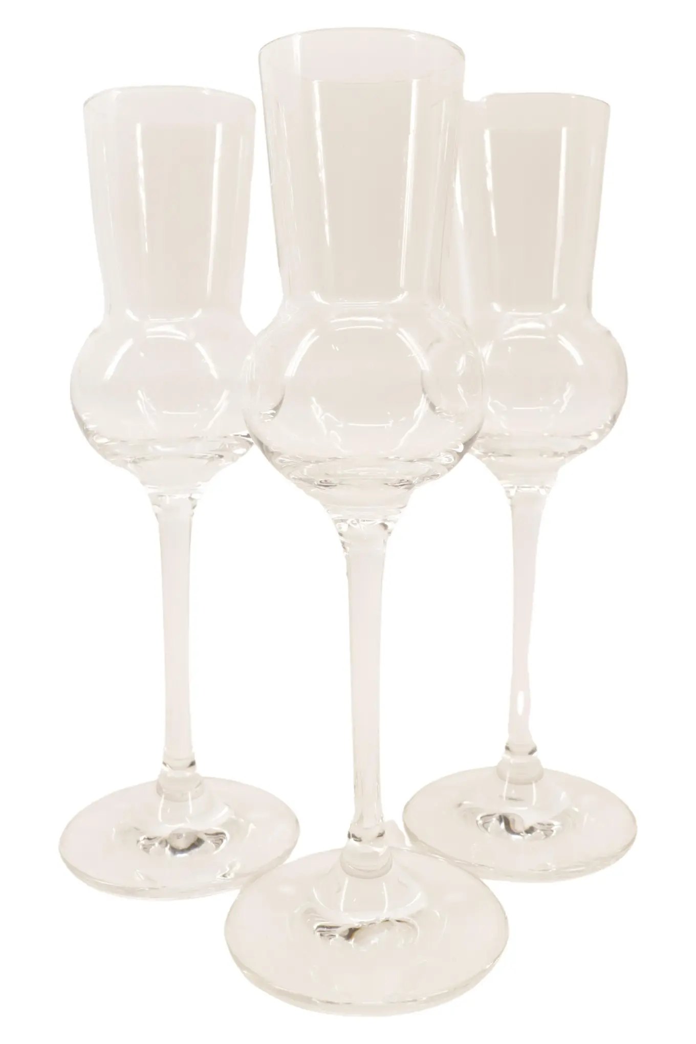 MARKENLOS 3er Set Likörgläser Transparent Elegant Klassisch Glas