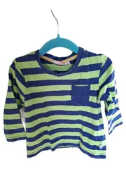 Vorschaubild 1 von Langarmshirt Jungen Kinder Gr. 92 Casual Gestreift Mehrfarbig Baumwolle