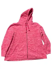 Vorschaubild 1 von Damen Sweatjacke Kapuze Pink Meliert Gr. 46 3XL Casual