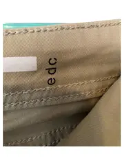 Vorschaubild 2 von Damen Capri Stoffhose Beige Gr. 38 W29 Baumwolle