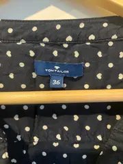 Vorschaubild 4 von Damen Hemdbluse Bluse Punkte Blau Gr. 36/S Casual