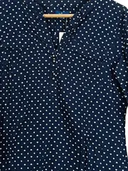 Vorschaubild 3 von Damen Hemdbluse Bluse Punkte Blau Gr. 36/S Casual