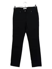 Vorschaubild 1 von Damen Stoffhose Gr. 44 (XXL) Schwarz Casual