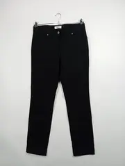 Vorschaubild 2 von Damen Stoffhose Gr. 44 (XXL) Schwarz Casual
