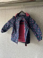Vorschaubild 3 von TCM Mädchen Outdoorjacke Gr. 98 Blau Pink Punkte Fleece gefüttert