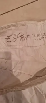 Vorschaubild 2 von Damen Faltenrock Gr. 34/XS Weiß Baumwolle Casual