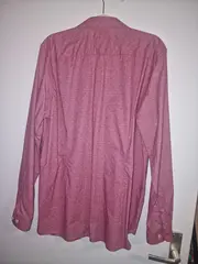 Vorschaubild 2 von Herren Freizeithemd Langarm Rot Gepunktet XL Casual