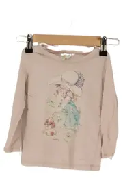 Vorschaubild 1 von Mädchen Langarmshirt Rosa Gr. 80 Applikation Hund
