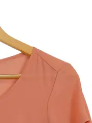 Vorschaubild 5 von Damen Bluse Gr. 36 S Rosa Casual Kurzarm Pailletten