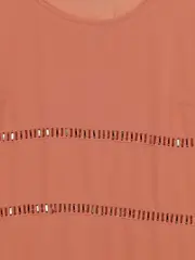 Vorschaubild 3 von Damen Bluse Gr. 36 S Rosa Casual Kurzarm Pailletten