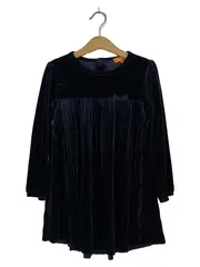 Vorschaubild 1 von Blusenkleid Mädchen Gr. 104 Blau Elegant Festlich Strukturmuster
