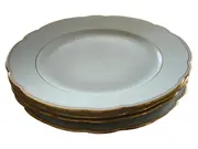 Vorschaubild 1 von Platzteller 19,5cm Weiß Klassisch Porzellan Festlich Rund